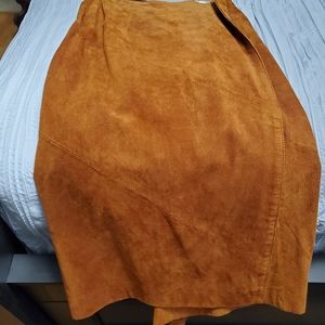 Adrian Jordan Suede Skirt